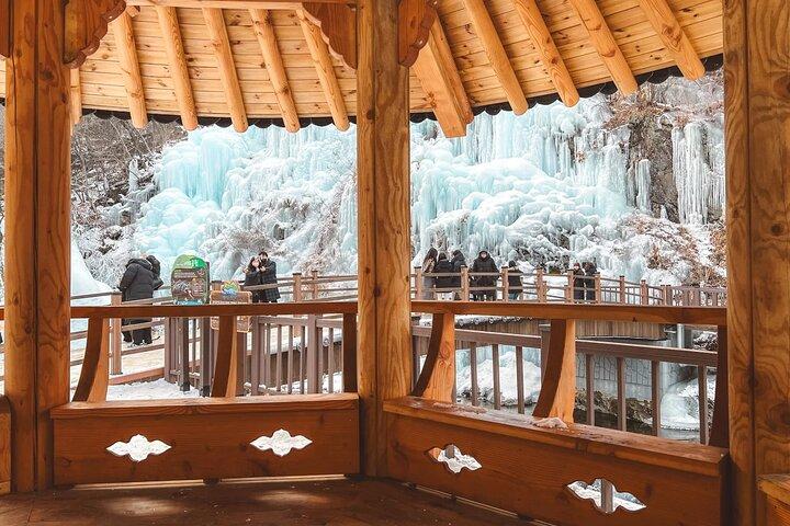 Tour en trineo por el valle de hielo y la nieve de Eobi desde Seúl