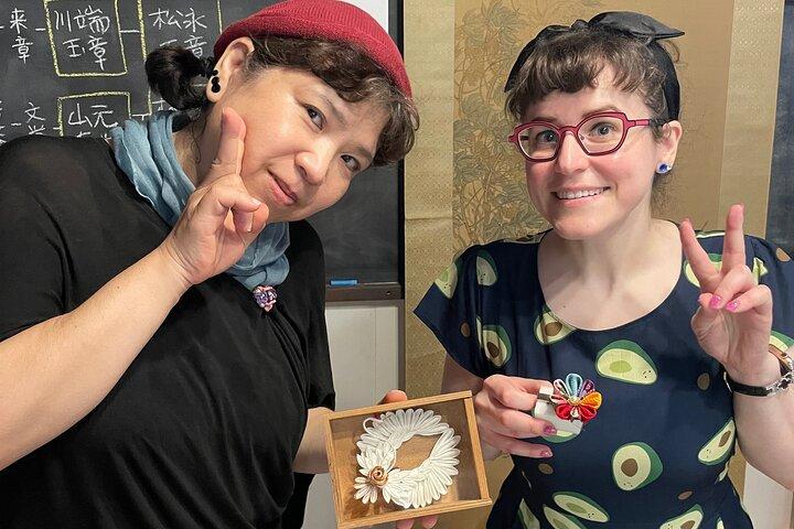 Tsumami Zaiku (Kanzashi) making Workshop in Abeno Osaka