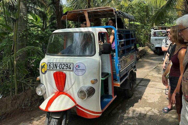 Delta do Mekong 4 Ilhas, TukTuk, Barco, Experimente o bolo Khot Cozinha local