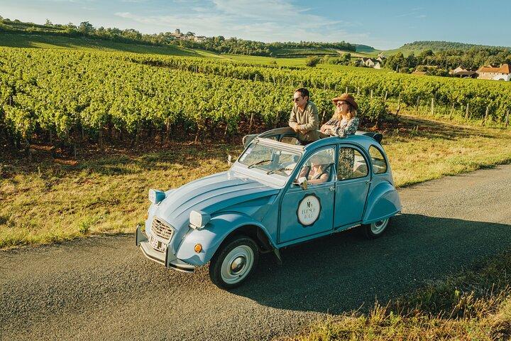 1 dag rondleiding op de wijnroute van Bourgogne in 2CV