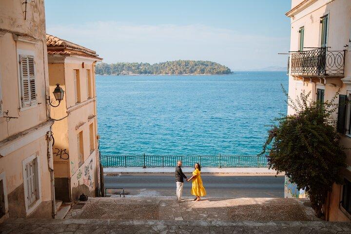 Séance privée de vacances avec photographe à Corfou