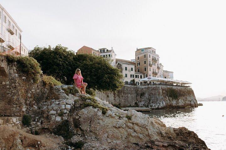Séance privée de vacances avec photographe à Corfou