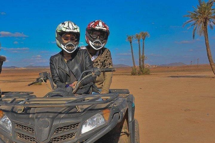 Quadrijden in de woestijn van Marrakech