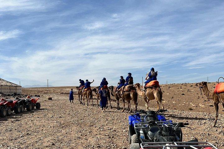 Quadrijden in de woestijn van Marrakech