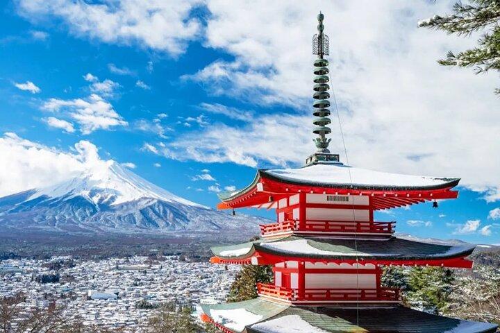 新倉山公園富士山、忍野八海、クラシック富士山ツアー