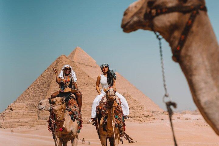 Journée complète aux pyramides de Gizeh et au musée égyptien depuis l'hôtel Cairo Giza