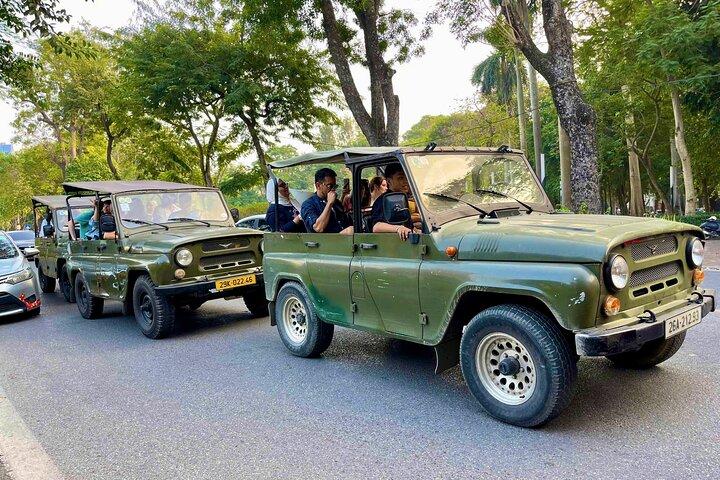 Von Frauen geführte Jeep-Touren durch Hanoi: Landschaftstour durch Hanoi mit dem legendären Jeep