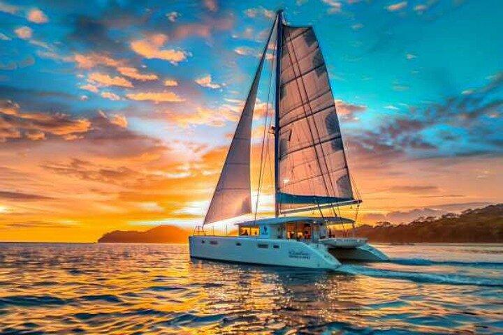 Costa Rica Catamarano: Snorkeling, Tramonto, Bevande e bocconi freschi