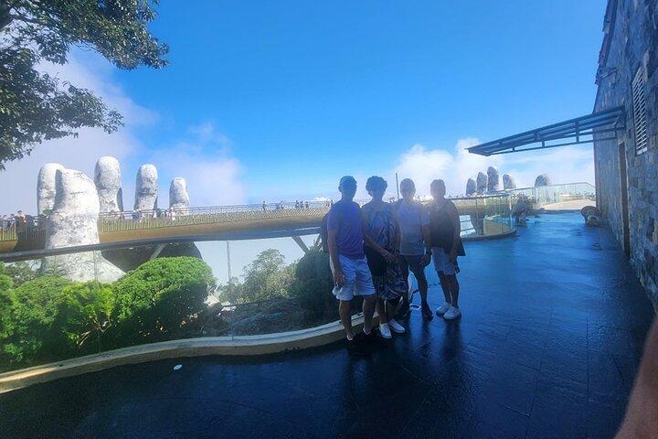 GOLDEN BRIDGE, BA NA HILL, via CABLE CAR da HOTELS in HUE city (tour privato)