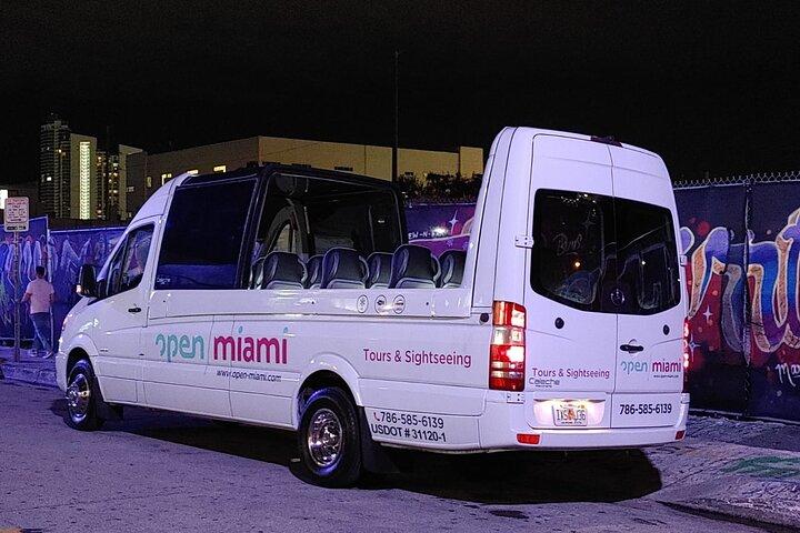 Miami privat natttur med cabrioletbuss