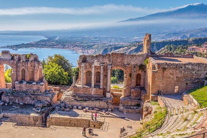 Messina Cruise Terminal : Privé Taormina + Isola Bella + Arancino