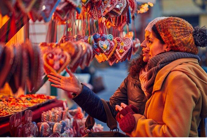 Ongebruikelijk piste spel op de kerstmarkten in Riquewihr