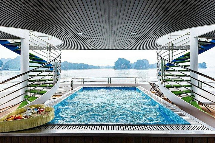 ハロン湾豪華日帰りクルーズ（オールインクルーシブ ） ： オプション多数