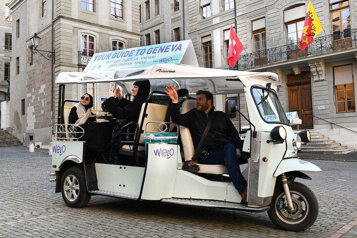 Ginevra guidata privata 1 ora 15 min Tour della città di TukTuk