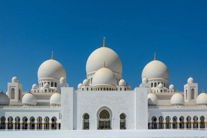Visite privée de Dubaï à Abu Dhabi avec la Grande Mosquée et le Louvre