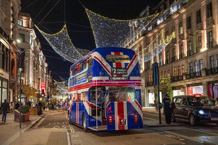 Visite des illuminations et bouchées de Noël à Londres