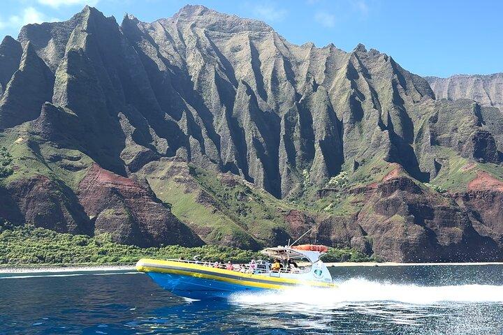 Kauai : Na Pali Coast Super Raft Snorkel Adventure