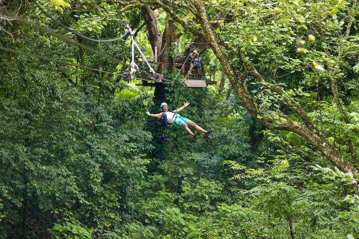Cascate di Damajagua, zipline con pranzo e trasferimento