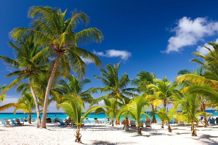 Tour in catamarano dell'isola di Saona da Bayahibe con piscina naturale