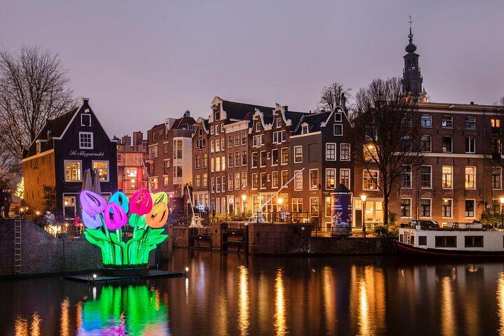 Amsterdam Light Festival City Bike Tour avec guide