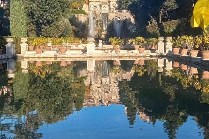 Visite privée de la villa d'Hadrien et de la villa d'Este à Tivoli au départ de Rome