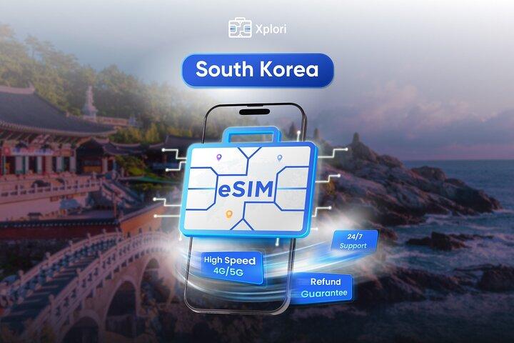 Sydkoreas eSIM (3-30 dagar. Upp till 45 GB)