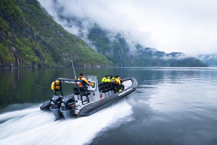 Hardangerfjord RIB Safari to Roadless Fyksesund from Øystese