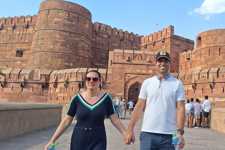 Tour del Taj Mahal all'alba e al tramonto con tour di Jaipur da Jaipur