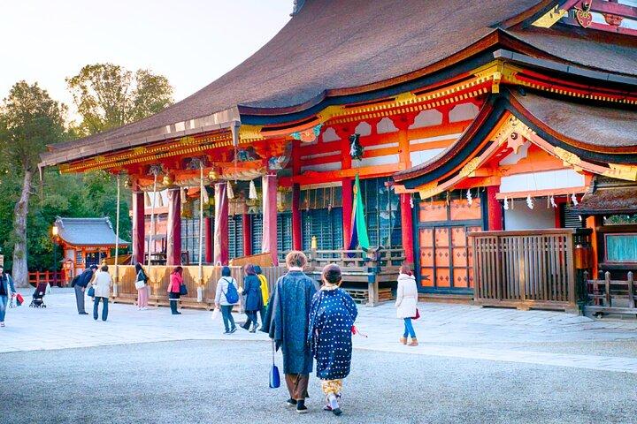 勝尾寺、箕面滝、嵐山の森東大寺日帰りツアー大阪