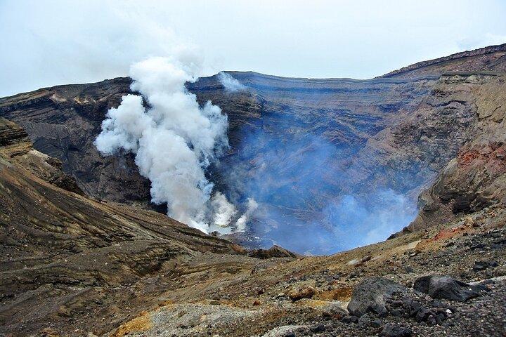 福岡： 阿蘇山火山、熊本城、草原日帰りツアー
