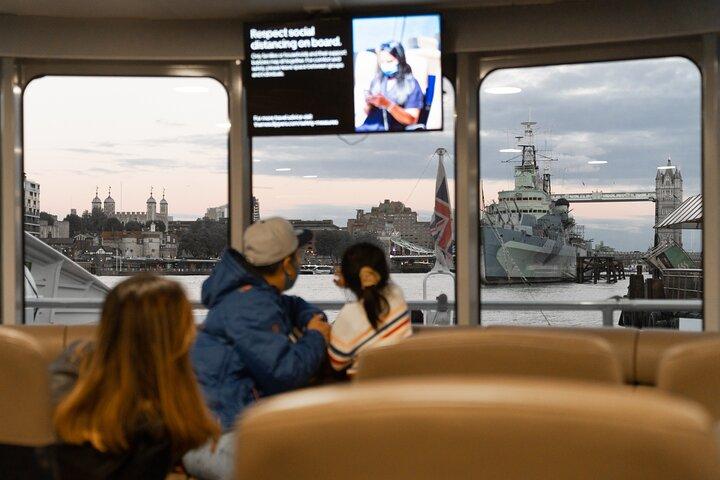 ロンドン : Uber Boat - Single Journey River Thames Cruise