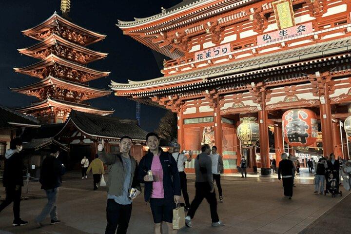 東京 : 浅草フードツアー 料理15品・飲食店4店