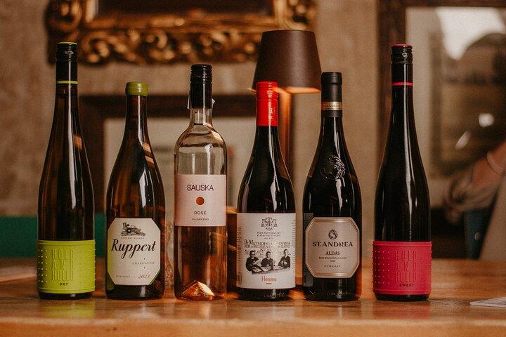 Degustação de comida e vinho no Centro da Cidade de Budapeste com Sommelier