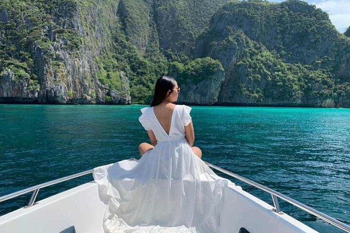 Phuket : Islas Phi Phi, bahía Maya & isla Khai en lancha rápida