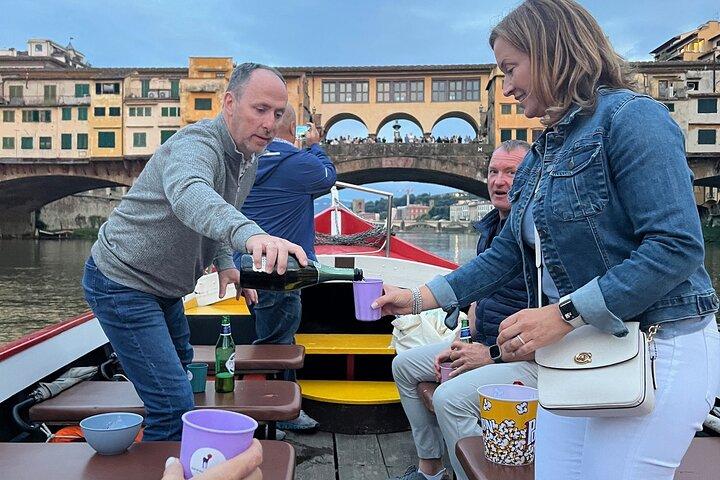 Panoramisch Florence per boot met wijn