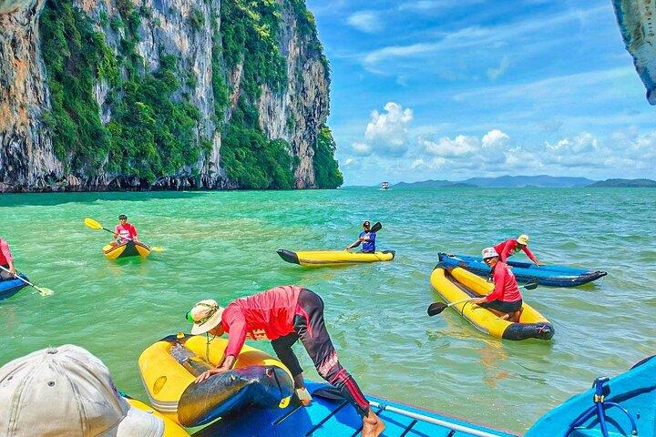 プレミアムスピードボートでパンガー湾、ジェームズボンド島