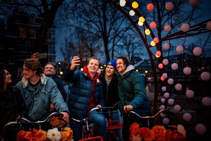 Amsterdam Light Festival City Bike Tour avec guide