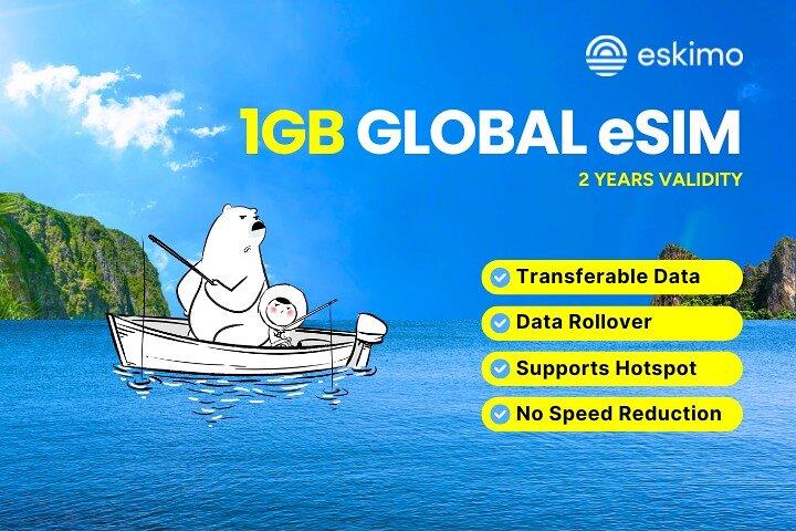 Piano dati globale da 1 GB -30 GB, rimani connesso ovunque tu vada