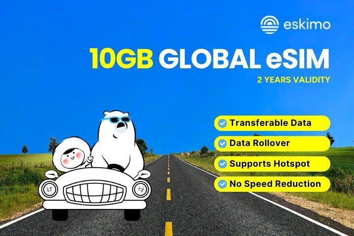 1 GB -30 GB Global Data Plan, holde kontakten, uanset hvor du går