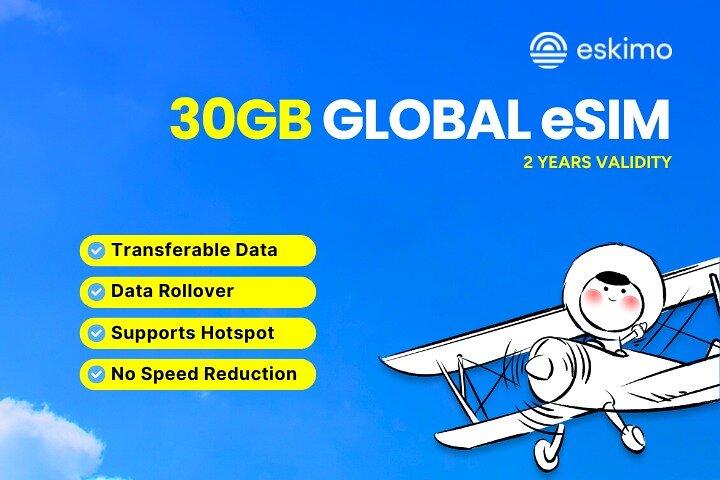 1 GB -30 GB Global Data Plan, holde kontakten, uanset hvor du går