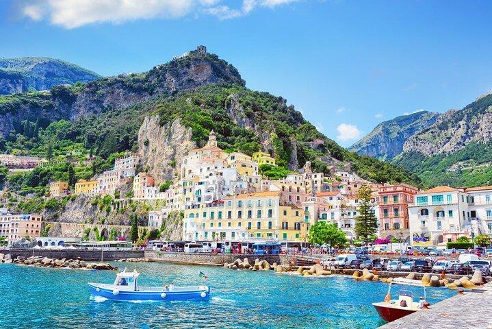 Excursion privée d'une journée au départ de Rome : Pompéi, Positano et Amalfi