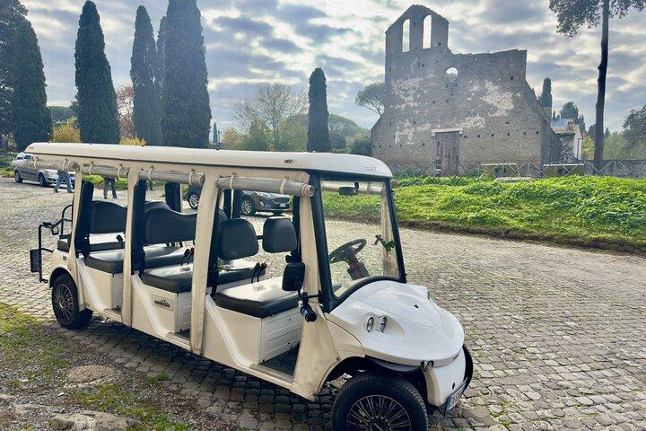 Via Appian e Catacumbas Tour de carrinho de golfe privado em Roma
