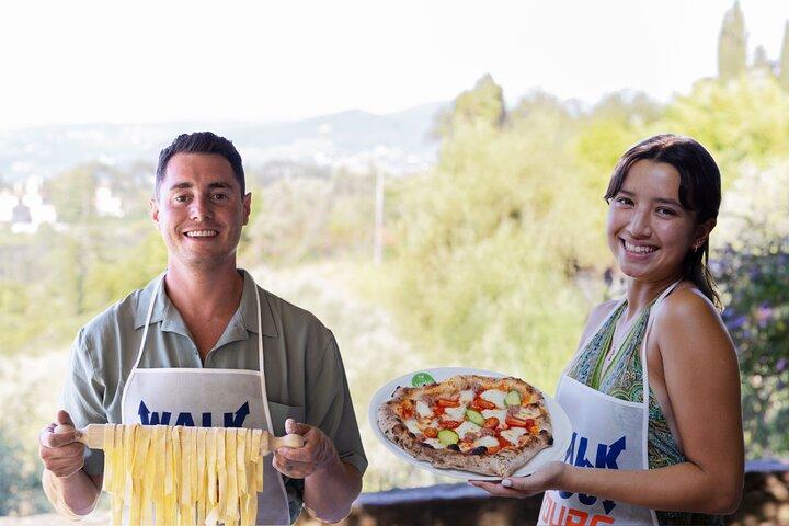 フィレンツェピザorパスタ教室＆トスカーナの農園でジェラート作り