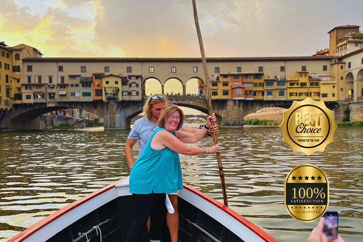 Panoramisch Florence per boot met wijn