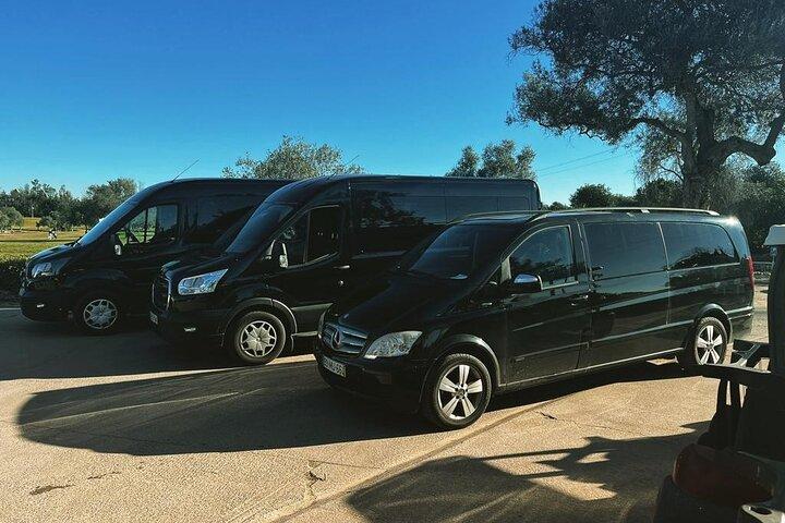 Privat transfer fra Faro lufthavn til Tavira / Cabanas (4-8 personer)