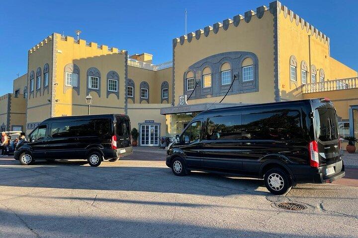 Privat transfer fra Faro lufthavn til Tavira / Cabanas (4-8 personer)
