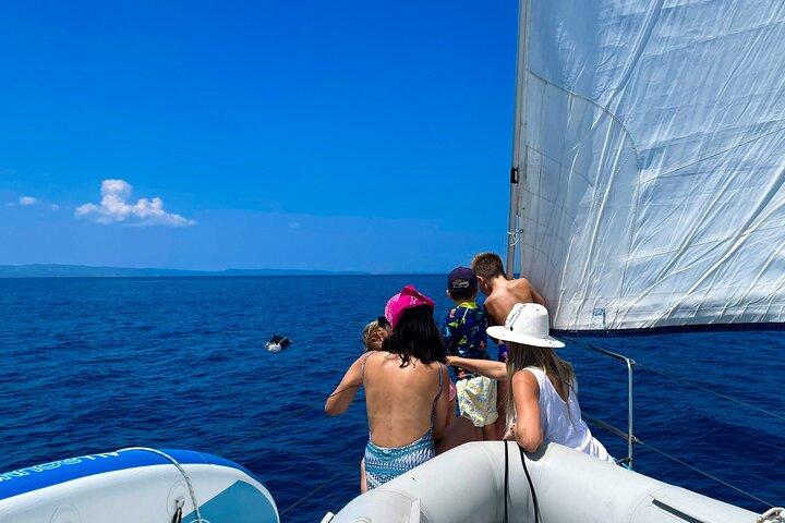 Crucero privado de un día desde Porto Carras en un velero de 14 m