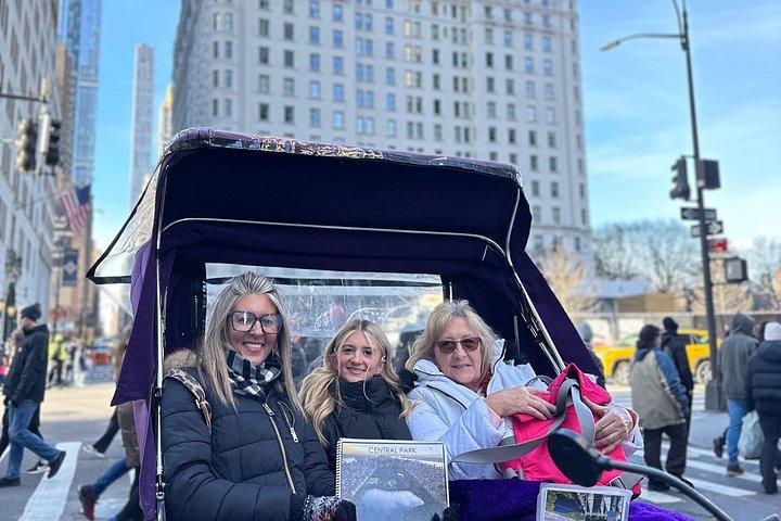 1 or 2 hour Central Park Pedicab Tour.
