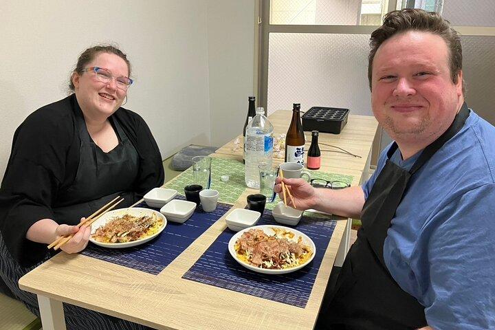 Osaka Okonomiyaki Kochkurs "Hier lernen und es zu Hause machen"