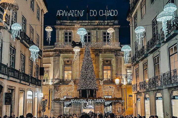 Lisbon : Christmas Lights by Tuk Tuk